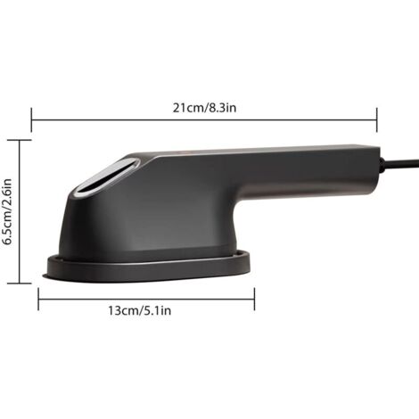 Fer à vapeur portable pour vêtements avec cintre, chauffage à température constante, anti-rides rapide, protection contre la surchauffe, compact pour la maison, les voyages, prise UE 110-240 V (1/5)