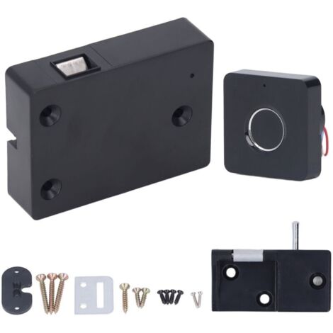 Serrure intelligente d'armoire à empreintes digitales, USB, sans clé, pour tiroir, garde-robe, avec lumière respiratoire, pour chambres à coucher, bureaux (1/5)