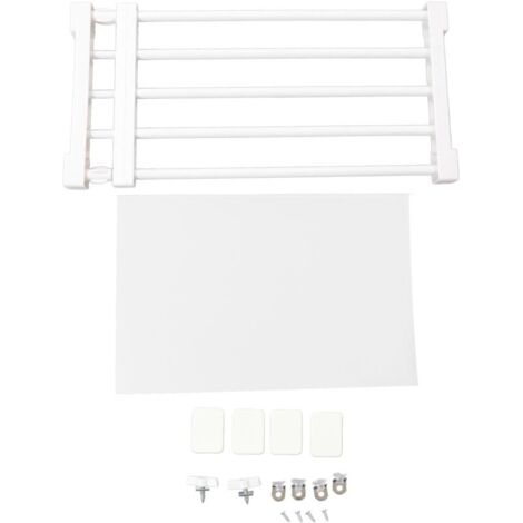 tagère de tension de placard extensible sans clous, diviseur d'armoire, support de rangement pour armoire de 50 à 80 cm de longueur