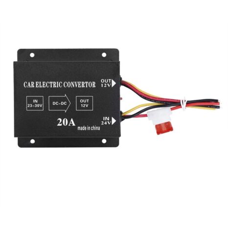 Voiture camion 20A 240W DC 24V à 12V convertisseur de puissance réducteur de tension électrique transformateur abaisseur