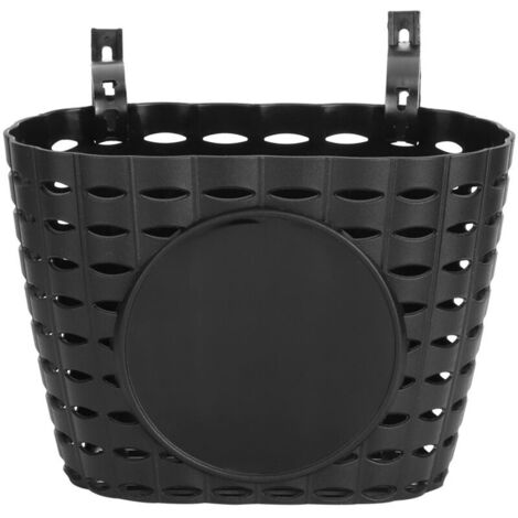 Panier de rangement en plastique épais pour enfants, panier suspendu avant, sac de rangement, accessoire noir