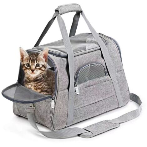 Sac de transport pour animaux de compagnie, sac de transport portable pour chats et chiens, sac de transport respirant pour voiture