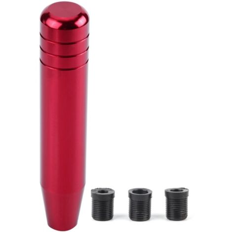 Pommeau de levier de vitesse manuel universel en alliage d'aluminium pour voiture, levier de vitesse 18cm rouge