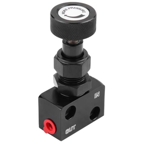 Valve de dosage de frein universelle pour sport automobile, valve d'arrêt, régulateur de pression, noir (1/5)