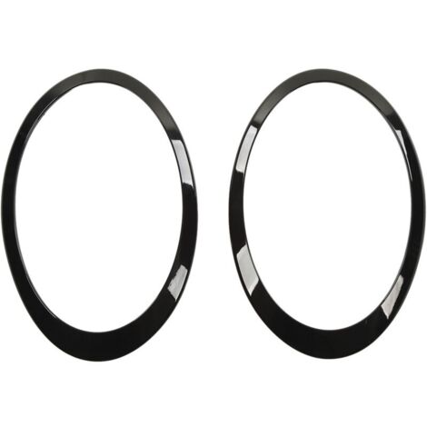 2 pièces de capot de bordure de phare noir brillant moulé pour Cooper Clubman F54 S JCW 2015 – 2022