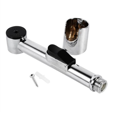 Pulvérisateur de bidet pour toilettes, nettoyeur à main chromé et douche 1,3 x 1,3 pouces pour salle de bain à couches (1/5)
