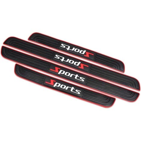 Autocollants seuil porte 4pcs – Protection anti-rayures et impacts – PVC étanche et anti-salissures – Installation facile