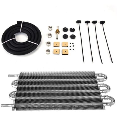 Kit de refroidissement d'huile de Transmission à distance pour voiture, 6 rangées, convertisseur de radiateur manuel automatique