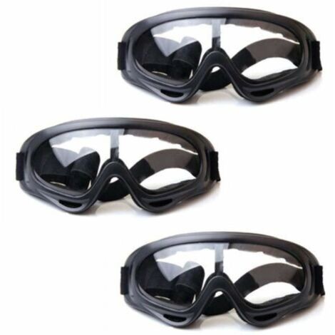 3Pack Lunettes de Sécurité pour Enfants,jeux de plein air pour enfants Lunettes de protection pour Nerf N-Strike Pistolet Elite Jeu de pistolet Protection des yeux et pour le travail en laboratoire (1/5)