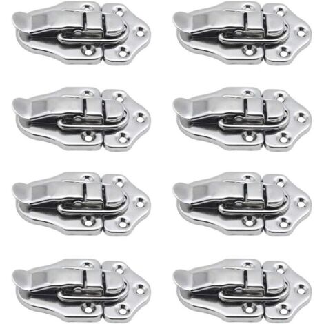 8 Fermoir à bascule loquets Verrou à bascule Fermeture a Levier Fermeture pour coffret à bijoux Coffrets Cadeaux Coffre à Outils valise et Coffre - Argent