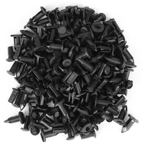 Rivets noirs de garde-boue de pare-choc de voiture, 100 pièces, attaches à Clips en plastique pour Toyota