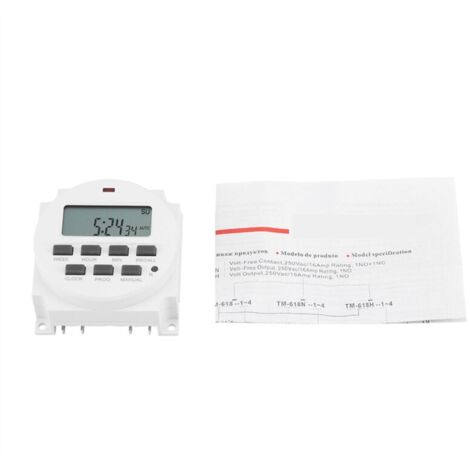 Minuterie de commutateur de commande intelligente Programmable Durable électrique numérique 12V
