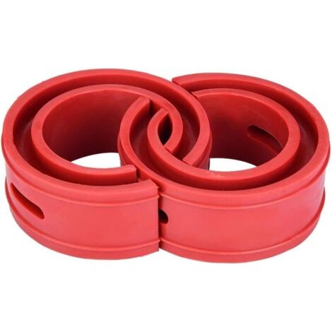 Amortisseur Tampon de Ressort 2Pc Universel de Voiture Coussin de Butoir Rouge de Voiture Amortisseur Ressort de Type de Pare-chocs(D) (1/5)