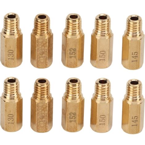 Kit de Jet principal de carburateur, 10 pièces/ensemble, 130 132 135 138 140 142 145 148 150 152, remplacement pour Keihin PWK PE OKO KOSO