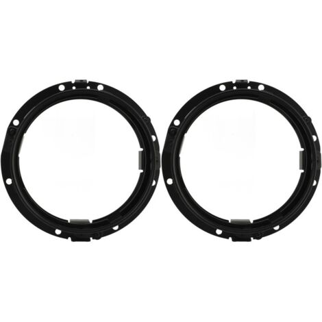Anneau de phare rond de 7 pouces, support de montage de phare, anneau de lunette de retenue pour Wrangler JK 2007 à 2018, 2 pièces