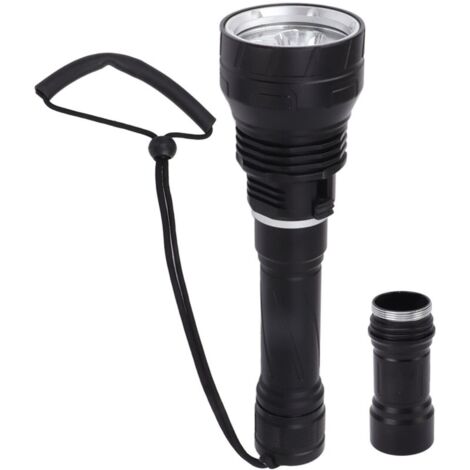 Lampe de poche de plongée étanche IPX8, 100 000lm, professionnelle, 100m, lumière sous-marine lumineuse, torche (1/5)