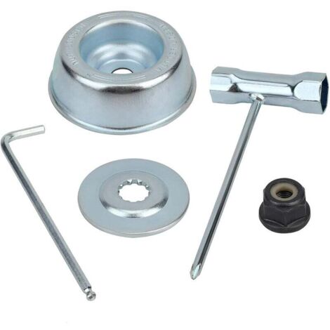 kit ecrou Tete debroussailleuse Universelle, pour débroussailleuse Stihl FS55 FS55R FS56 FS56RC FS70R FS80 FS85 FS90 FS90R FS94 FS100RX (1/5)