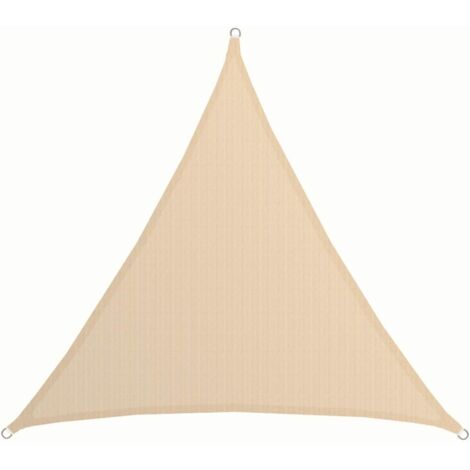AIDUCHO Voile D'ombrage Uv - 2x2x2 Hdpe Triangle Protection Solaire - Toile De Jardin Balcon Beige (1/5)