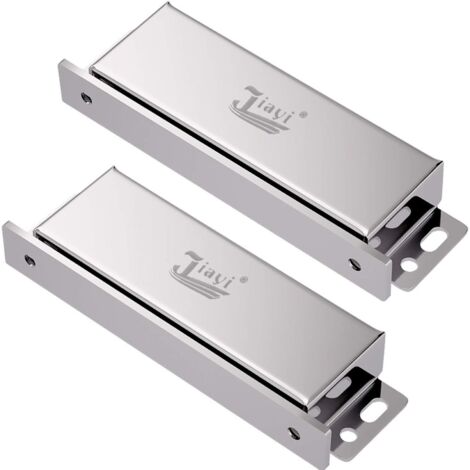 Loqueteau pour meuble – Acier inoxydable 304 poli – Force magnétique jusqu'à 40kg – Pour portes lourdes et tiroirs – Installation rapide – Versaillesfr