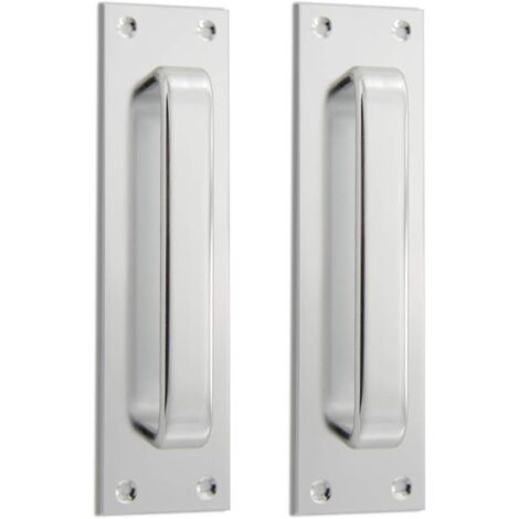 AIDUCHO 2 Poignées De Porte Coulissantes - En Alliage D'aluminium - Pour Porte Coupe-Feu - 19,9 Cm
