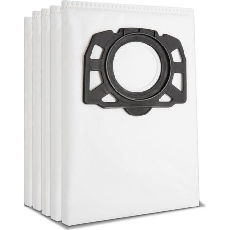 lot de 5 sacs d'aspirateur pour kärcher 2.863-006.0 sacs filtrants en non-tissé 487 wd4 wd5 wd6 wd5p wd6p premium mv4 mv5 mv6 sacs filtrants pour aspirateur humide et sec