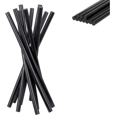 Rnemitery – Lot de 50 bâtons de colle chaude 270 x 11 mm – Colle extra forte pour débosselage automobile – Compatible tissu et plastique – Noir