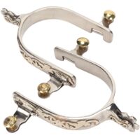 1 paire d'éperons de cheval en acier inoxydable, style western cowboy, pour homme et femme, avec engrenage rotatif, pour l'équitation