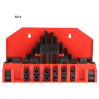 Kit de pinces à fente en T, plaque de presse combinée durcie pour fraiseuse de tour M14, 58 pièces