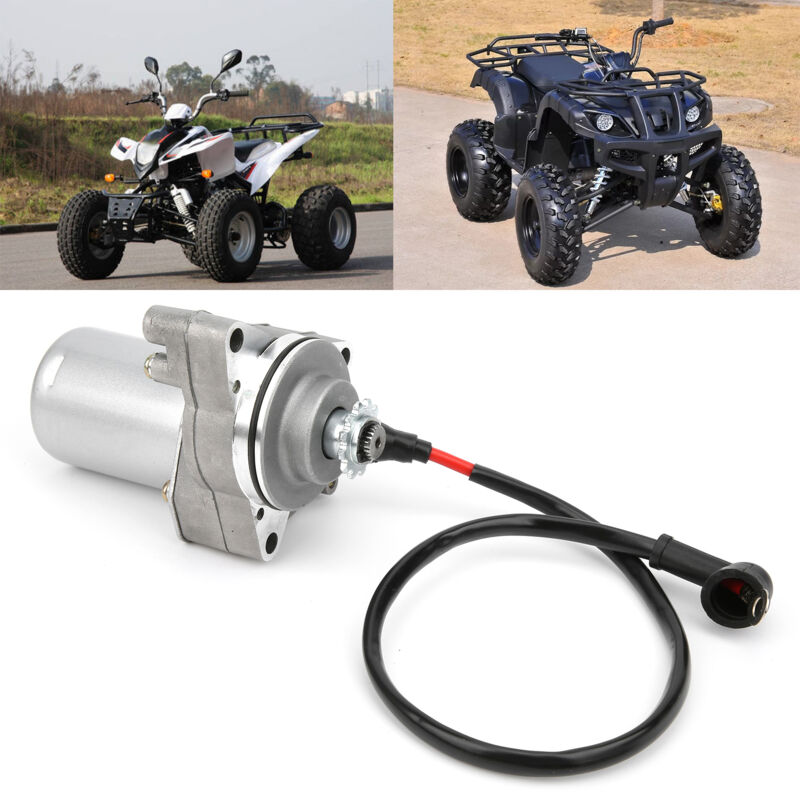 Démarreur Électrique 12 Dents 3 Boulons Pour Moto Quad ATV 50cc 70cc 90cc 110cc 125cc 4 Temps
