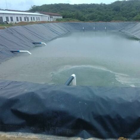 Bâche Imperméable Noire 9m X 10m PEHD - Liner De Bassin Durable Pour Étang Poissons, Jardin, Ruisseau Et Fontaine