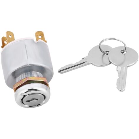 Contacteur d'Allumage, Interrupteur Universel de Démarrage du Moteur 12V Interrupteur de Commande d'Allumage 3 Positions ON OFF avec Clé (1/5)