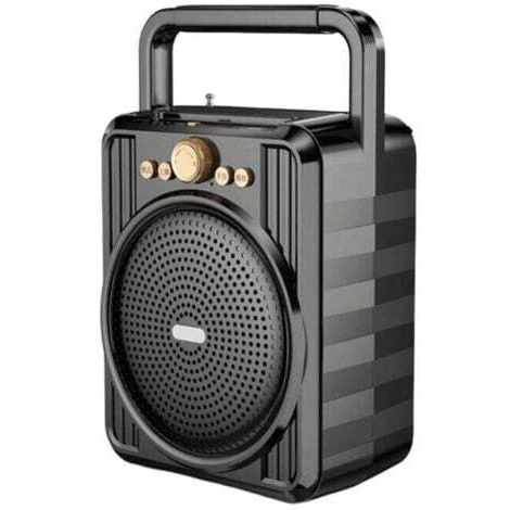 Debuns – Radio AM/FM portable avec haut-parleur Bluetooth – Autonomie 12h – Antenne améliorée pour meilleure réception – Pour camping et randonnée