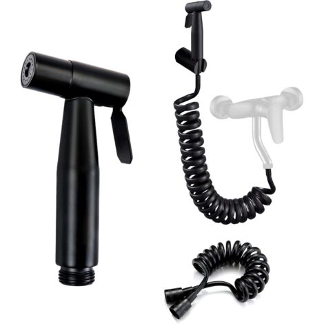 Toilettes Pulvérisateur Bidet Kit Douchette WC - Douche Acier Inoxydable Pulverisateur a Main, Pour Hygiène Personnelle, Nettoyage wc Conduites, Bidet, Salle Bain, 150CM Télescopique Douche (1/5)