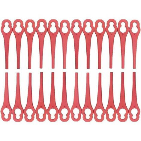 Ensemble de lames de rechange 100 pièces accessoires de coupe-herbe pour coupe-herbe sans fil , couteau en plastique pour coupe-herbe (1/5)