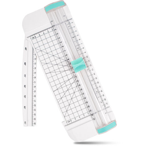 Massicot A5, coupeur de papier avec système de sécurité Coupeur guillotine portable pour couper les coupons, le papier d'artisanat, les étiquettes et le papier photo, les cartes (1/5)