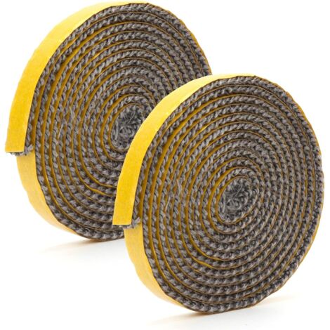 Joint haute température 15mm – Lot de 2 pièces – Fibre de verre jusqu'à 600 °C – Pour poêles à bois et granulés (1/5)