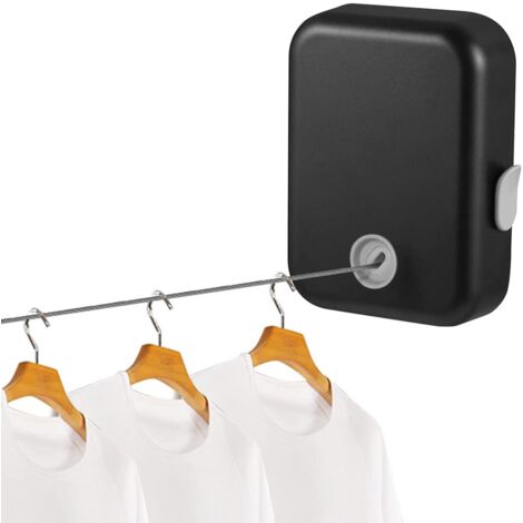 Corde à Linge Rétractable d'intérieur Robuste Télescopique Invisible Corde à Linge Rétractable d'intérieur Séchoir à Linge Rétractable (1/5)