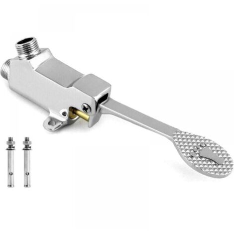 Valve à Pédale au Sol, Valve D'eau à Pédale, pour Cuisine et Salle de Bain (1/4)