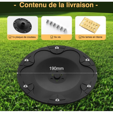 Union – Plateau à couteaux avec 6 lames compatibles DREAME A1, A1 Pro, A2, MOVA 600 – Lames en titane pour coupe précise – Améliore l'efficacité de coupe - 2