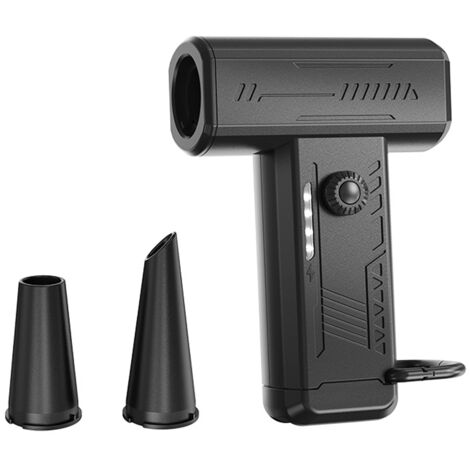 Souffleur à air comprimé, 130 000 tr/min, éclairage LED, mini-pistolet sans fil puissant avec batterie 4 000 mAh pour nettoyer PC, voitures, claviers et maison (1/5)