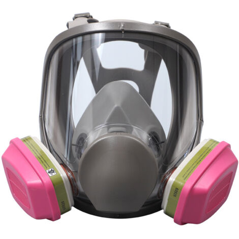 Masque à gaz intégral de protection – Filtration 99,97% vapeur organique – Conception ergonomique – Anti-buée pour vision claire (1/5)