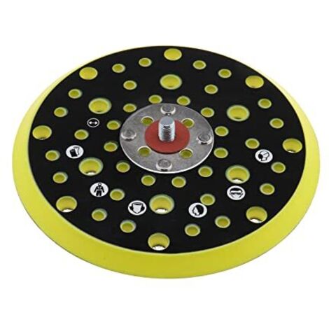 Tampon de ponçage 150 mm – 54 trous pour ventilation – Compatible Mirka CEROS DEROS – Pour meulage et polissage précis (1/4)