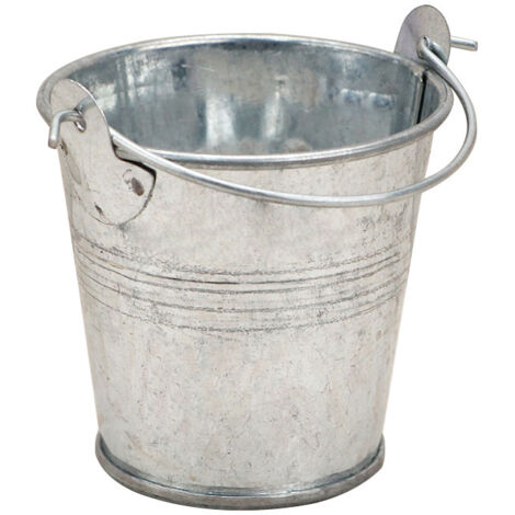 Petit Seau en Métal avec Anse 4 Cm De Hauteur 5Cm Pour contenir des cendres , des granulés ou du compost (1/5)