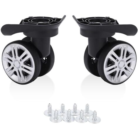 Roulettes pour valise 9 cm – Double rangée – Rotation silencieuse 360° – Capacité de charge élevée – Installation facile