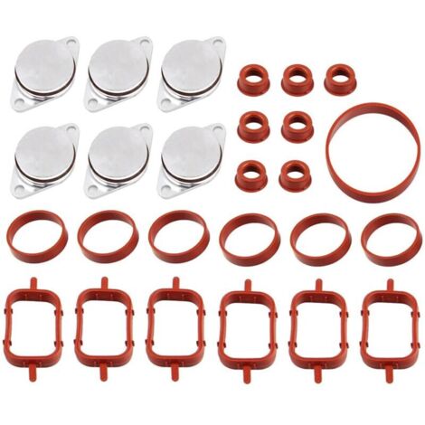 Kit de suppression clapets d'admission 6 x 33mm – Clapets en aluminium + joints collecteur – Compatible E87 E46 E90 E91 E92 E93 E39 E60 E83 E53 - 11612245439 (1/5)