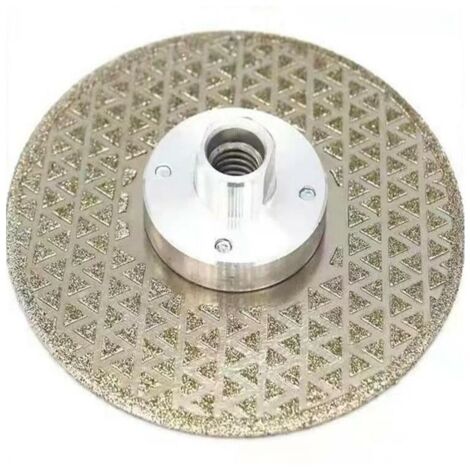 Disque diamant 125mm pour meuleuse – Lame électroplaquée pour coupe pierre, marbre et carrelage – Filetage M14 (1/4)