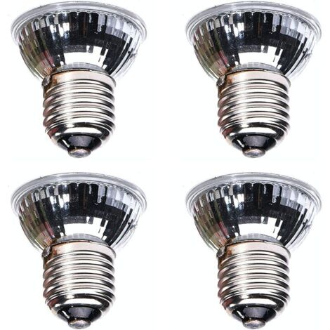 Lot de 4 ampoules de lampe solaire 75 W UVA UVB Reptile à spectre complet pour lampe chauffante pour bain de soleil tortue