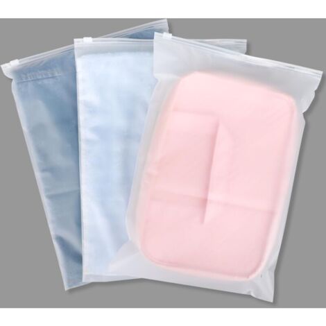 Sacs de rangement vêtements 50 pièces 25x35cm – Pochette plastique zippée avec trous de ventilation – Écologique et durable