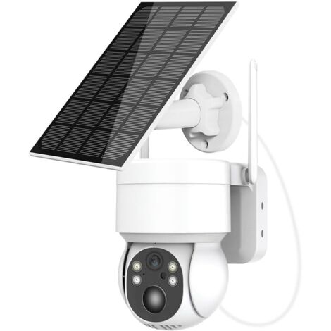 Caméra solaire Wifi 1080p – Détection de mouvement PIR – Vision nocturne couleur – Étanchéité IP65 – Alimentation solaire et batterie rechargeable