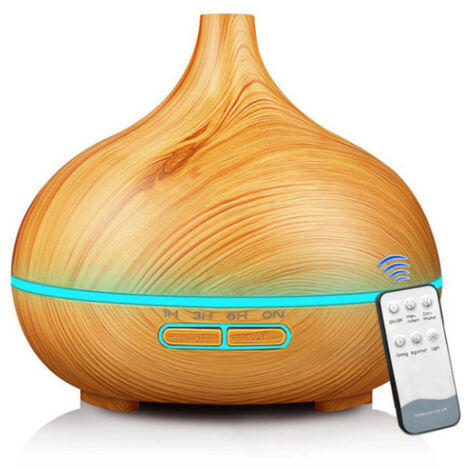 Diffuseur d'Huiles Essentis, 550ML Diffuseur Ultrasonique Brume Fraîche Arôme Parfum Electrique Diffuseur d'arômes avec Mode Brume Réglable & 7 Couleurs de LED (1/5)